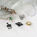 New Combination Exaggerated Snake Bat Multi Color Fashion Diamond Green Ring_ipsvogv.com