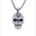 Long Hip Hop Evil Skull Non Mainstream Men's Necklace K1064_ipsvogv.com
