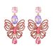Exaggerated rhinestone butterfly earrings fashionable light luxury shining temperament earrings_ipsvogv.com