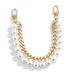 jewelry Pearl Temperament Double Layer Chain Bag Chain Fashionable Metal Beaded Handbag Accessories For Women_ipsvogv.com