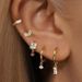 Women’s Jewelry Set Fashion Real Gold Brass Electroplating Small Fresh Temperament Earrings High End Ladies All Match Earrings Set_ipsvogv.com