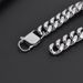 Men's Titanium Steel Trendy Bracelet 14MM Wide Cuban Chain Fashionable Mirror Finish Hip Hop Jewelry_ipsvogv.com