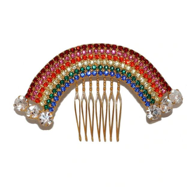 Rhinestone Hair Accessories Simple Rainbow hairpin Rainbow hairpin Rainbow hairpin Hot Sale_ipsvogv.com