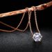 Women’s Jewelry Set Fashion classic six claw bridal jewelry set female round zircon wedding three piece set jewelry_ipsvogv.com