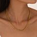 Gold Plated Cuban Chain Necklace - Stainless Steel Fashion Jewelry For Women_ipsvogv.com