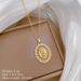 Steel 【 Titanium 】 Egg Shaped Portrait Diamonds, Light Luxury Temperament, Gorgeous Full Of Diamonds Necklace, Women's 【 】 , Temperament, Necklace,_ipsvogv.com