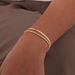 Daily Versatile Twisted Snake Bone Bracelet K Gold Plated_ipsvogv.com