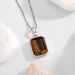 Square Natural Tiger Stone Pendant Solid Large Gem Pendant Personality Boyfriend Style Gift Autumn And Winter_ipsvogv.com