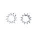 South Korea's Dongdaemun Network's Red Girl Diamond Zircon Trendy Wave Personalized Circle Set Necklace Ring Earrings_ipsvogv.com