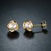 Brass Real Gold Electroplating Hot Sales Pearl Flower Light Luxury High End Luxury Ladies Earrings_ipsvogv.com
