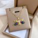 Steel 【 Titanium 】 Colorful Bee Zircon Light Luxury Temperament Gorgeous Full Diamond Necklace Women's Versatile 【 】_ipsvogv.com