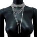 Luxury women's shiny crystal exaggerated personality irregular necklace full of diamonds multi layer tassel clavicle chain rhinestone necklace_ipsvogv.com