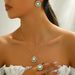 Ins Simplified Japanese and Korean Style Women's Earrings, Necklace, Jewelry Personalized Pearl Set, Drip Oil Design,_ipsvogv.com