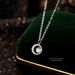 S999 Pure Diamond Star Zircon Necklace For Women, Light Luxury Fashion Moon Pendant, Personalized And Versatile, Full_ipsvogv.com
