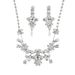 Bridal Jewelry Set Korean Style Fashion White Gold Necklace Earrings Chain Wedding Photography Accessories_ipsvogv.com