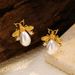 Women’s Jewelry Set Fashion New Fashion Ins Golden Bee Earrings Personality Trend Earrings_ipsvogv.com