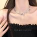Stone White Moonlight Zircon Necklace For Women In Summer Sweet, Cool, And ! Spicy Girl With Internet Red Accessories, Sweet, Cool, Accessories,_ipsvogv.com