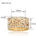 Punk personality wide ring status symbol winding ring with irregular lines_ipsvogv.com