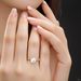 T Family Classic Six Claw Mosang Stone Women's D Color S Pure Silver Carat Wedding Ring_ipsvogv.com
