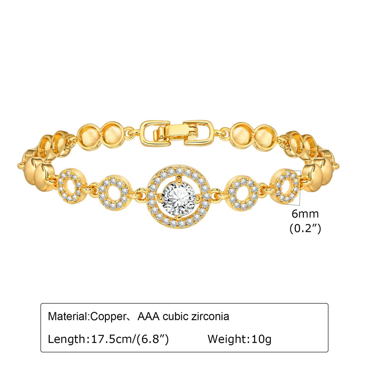 Bracelets Women's Zircon Bracelet Flower Heart Shaped Round Leaf Snake Shaped Spring Water PBR 101_ipsvogv.com