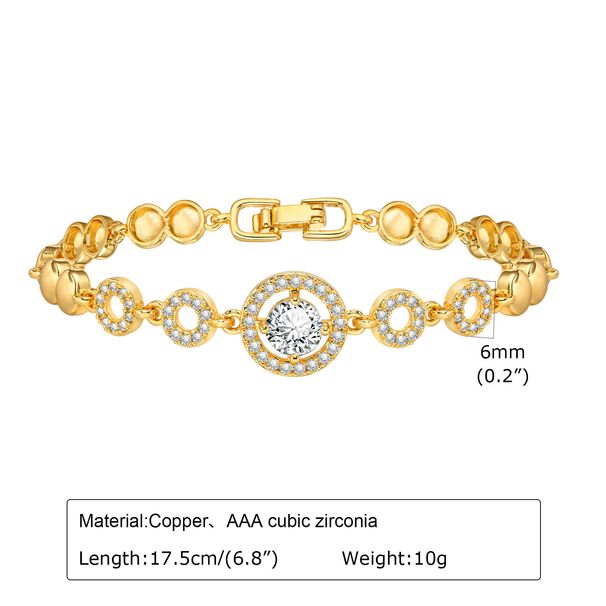 Bracelets Women's Zircon Bracelet Flower Heart Shaped Round Leaf Snake Shaped Spring Water PBR 101_ipsvogv.com
