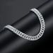 Men's Silver-Plated Bold Horsewhip Bracelet Simple Style Braided Wristband Trendy Hip-Hop Light Luxury Jewelry_ipsvogv.com
