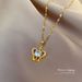 Titanium Steel 【 】 Personalized Temperament, Fashionable And Simple Birthday Gift Ins Crown Collarbone Micro Inlaid 【 】 Temperament,_ipsvogv.com