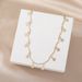 - Fashionable Versatile Gold Star Pearl Earrings And Necklace 2 Piece Set_ipsvogv.com