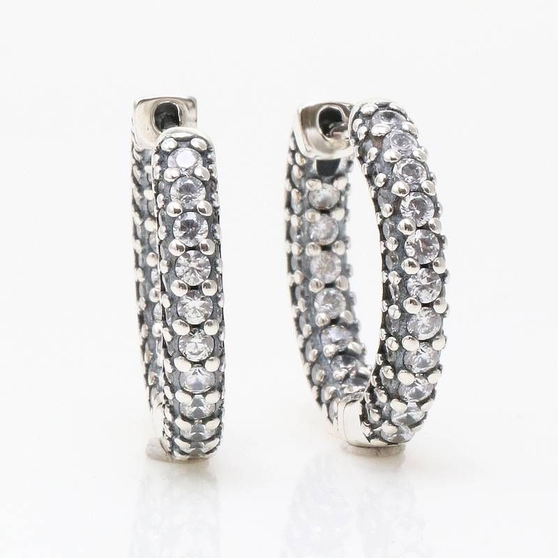 Women's Jewelry Silver Plated Single Row Earrings Fashionable Elegant Zirconia Earrings Birthday Gifts_ipsvogv.com