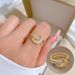【 Real Gold Plating 】 Opened Star Moon Fashion Micro Inlay Light Luxury Index Finger Ring, Net Red, Same Cool Style_ipsvogv.com