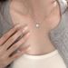 6497 People's Collection Pure Silver Full Diamond Sugar Necklace For Women, Light Luxury, Niche Design, Sweet Ins !_ipsvogv.com