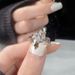 Sacred Full Diamond Niche Contract Design Zircon Metal Wind Cross Trendy Cool Neutral Finger Ring For Women_ipsvogv.com