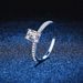 S Pure Silver Four Claw Emerald Radian Cut Wedding Moissanite Diamond Ring Female_ipsvogv.com
