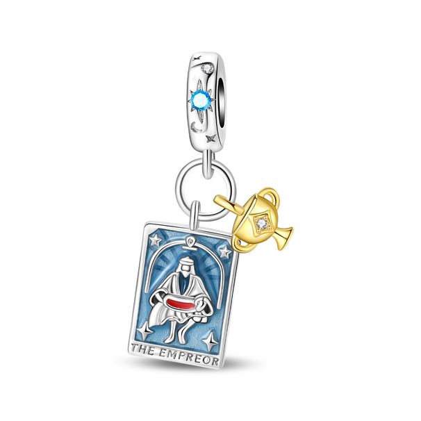 Women's Jewelry Accessories Bracelet White Copper Silver Plated Commemorative Vitality Scepter World Brand Pendant Beads_ipsvogv.com
