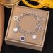 Hollow Roman Digital Titanium Steel Bracelet Women's Sided Shell Double Layer Chain Hand Jewelry Gold_ipsvogv.com