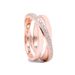 Rose Gold Pavé Pave Staggered Three Ring Wrap Ring Women Hot Hollow Wrap White Copper Ring Women_ipsvogv.com