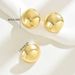 2024 New Versatile Women's Jewelry Set Electroplated Alloy Earrings Small Fragrant Style Finger Ring_ipsvogv.com