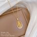 Titanium Steel 【 】 Egg Shaped Portrait Diamonds, Light Luxury Temperament, Gorgeous Full Of Diamonds Necklace, Women's 【 】 , Temperament, Necklace,_ipsvogv.com