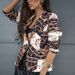 Women's Clothing fashion printed one button small suit _ipsvogv.com