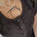 Summer Metal Heart Ribbon Bow Necklace For Women 2024 New Light Luxury Choker Niche High-end Clavicle Chain_ipsvogv.com