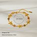 Women’s Jewelry Set Fashion Fashion Flower Love Multi Pendant Bracelet Personality Versatile Cuban Chain Gold Plated Stainless Steel Hand Jewelry_ipsvogv.com