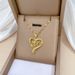 】 Alien 【 Love Letter Light Luxury Charm Gorgeous Full Diamond Necklace Women's Versatile Clavicle Titanium Steel Chain 【 】_ipsvogv.com