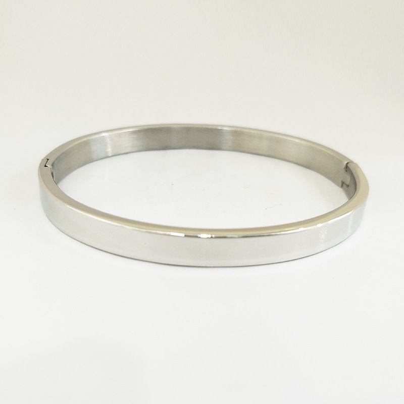 Men's And Women's Jewelry Smooth Four Color Stainless Steel Bracelet Vacuum Electroplated Titanium Steel Bracelet_ipsvogv.com