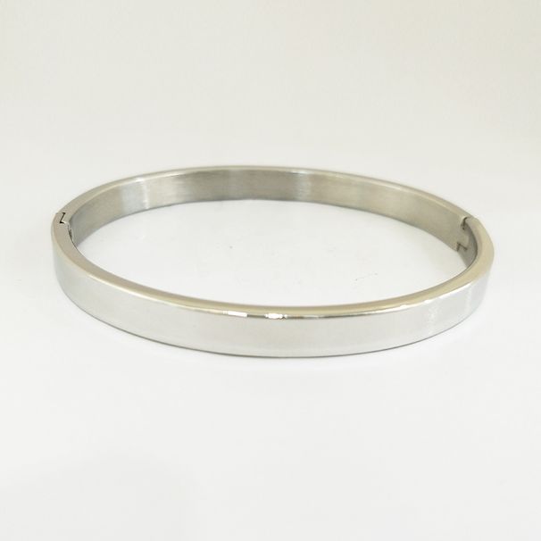 Men's And Women's Jewelry Smooth Four Color Stainless Steel Bracelet Vacuum Electroplated Titanium Steel Bracelet_ipsvogv.com