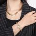 Women's Jewelry Set Fashion Card Wheel Stainless Steel Jewelry Personality Round Full Diamond Hollow Heart Shaped Thick Chain_ipsvogv.com