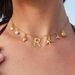 Women's Jewelry Stainless Steel 26 Letters Natural Pearl Shell Necklace Beach Ocean Style Clavicle Chain_ipsvogv.com