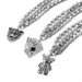 Fashion Rhinestone Bear Pendant Necklace Exaggerated Retro Diamond Cuban Clavicle Chain_ipsvogv.com