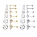 Women's Jewelry S925 Sterling Silver Screw Earrings With Four Claws And Zircon Earrings Classic Versatile Jewelry Fashionable And Simple Female_ipsvogv.com