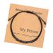 Hot Selling Morse Code Bracelet Creative Black Iron Stone String Wood Beads Hand Woven Card Couple Bracelet_ipsvogv.com