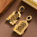 French Light Luxury Exquisite Antique Style Drip Oil Inlaid Arch Birdcage For Women's Fashion Temperament Exaggerated_ipsvogv.com
